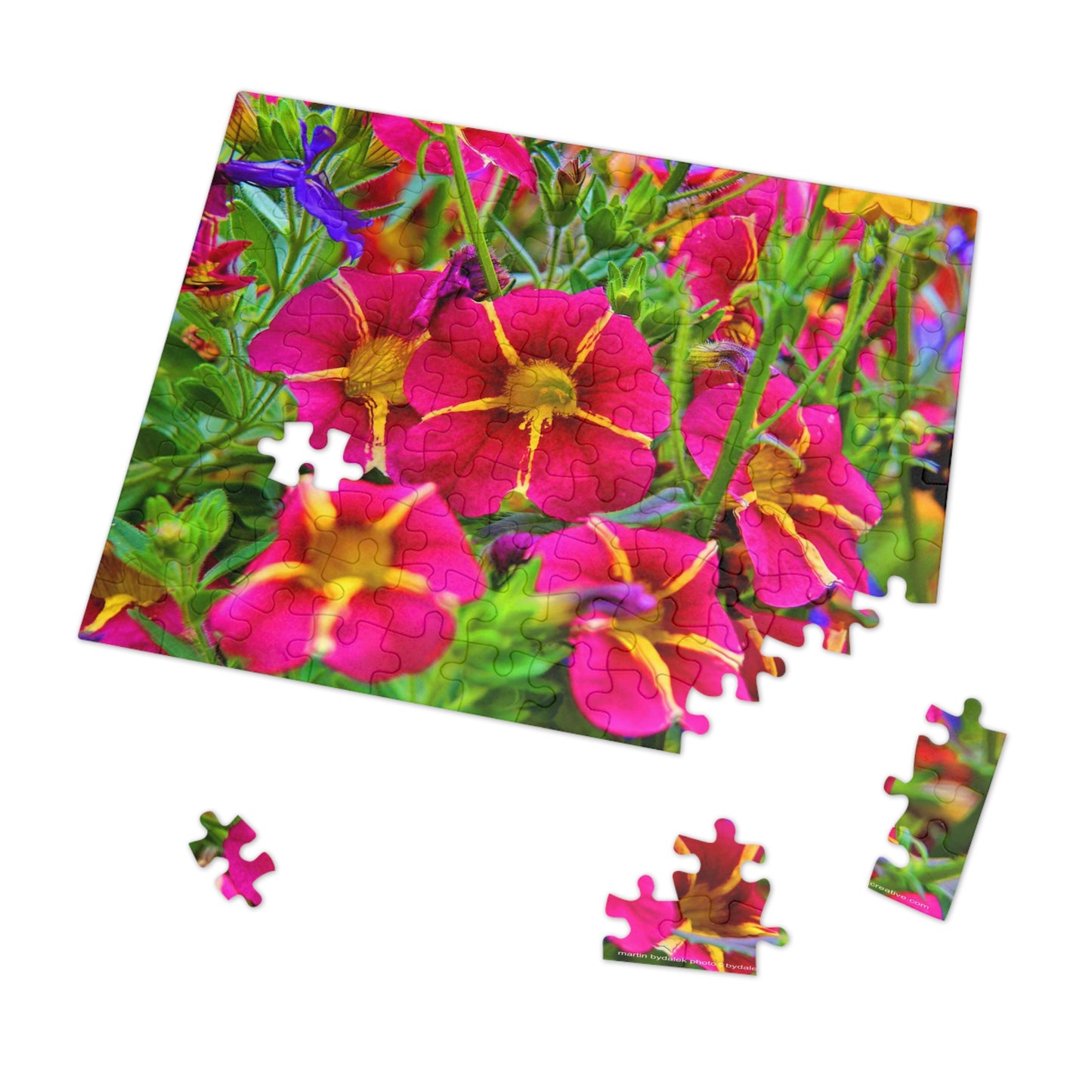 Petunia Mosaic Jigsaw Puzzle (30, 110, 252, 500,1000-Piece)