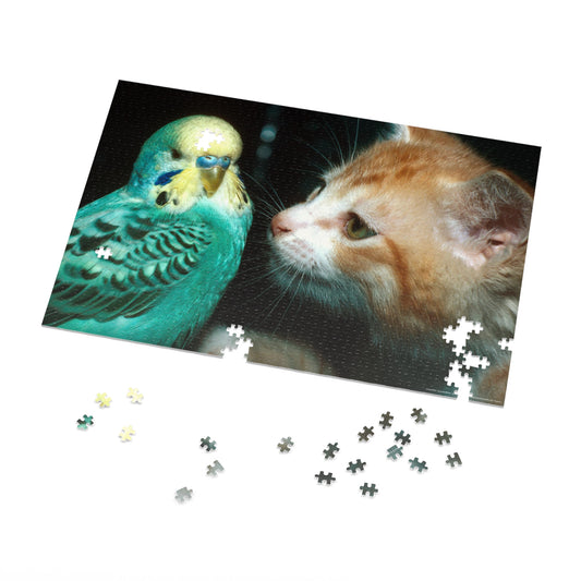 Feline Curiosity Jigsaw Puzzle (30, 110, 252, 500,1000-Piece)