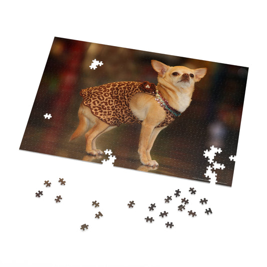 Chic Chihuahua Jigsaw Puzzle (30, 110, 252, 500,1000-Piece)