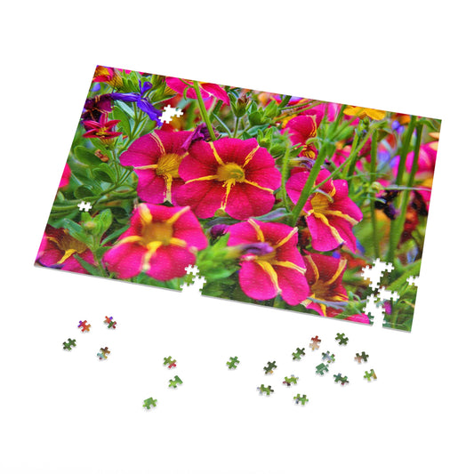 Petunia Mosaic Jigsaw Puzzle (30, 110, 252, 500,1000-Piece)