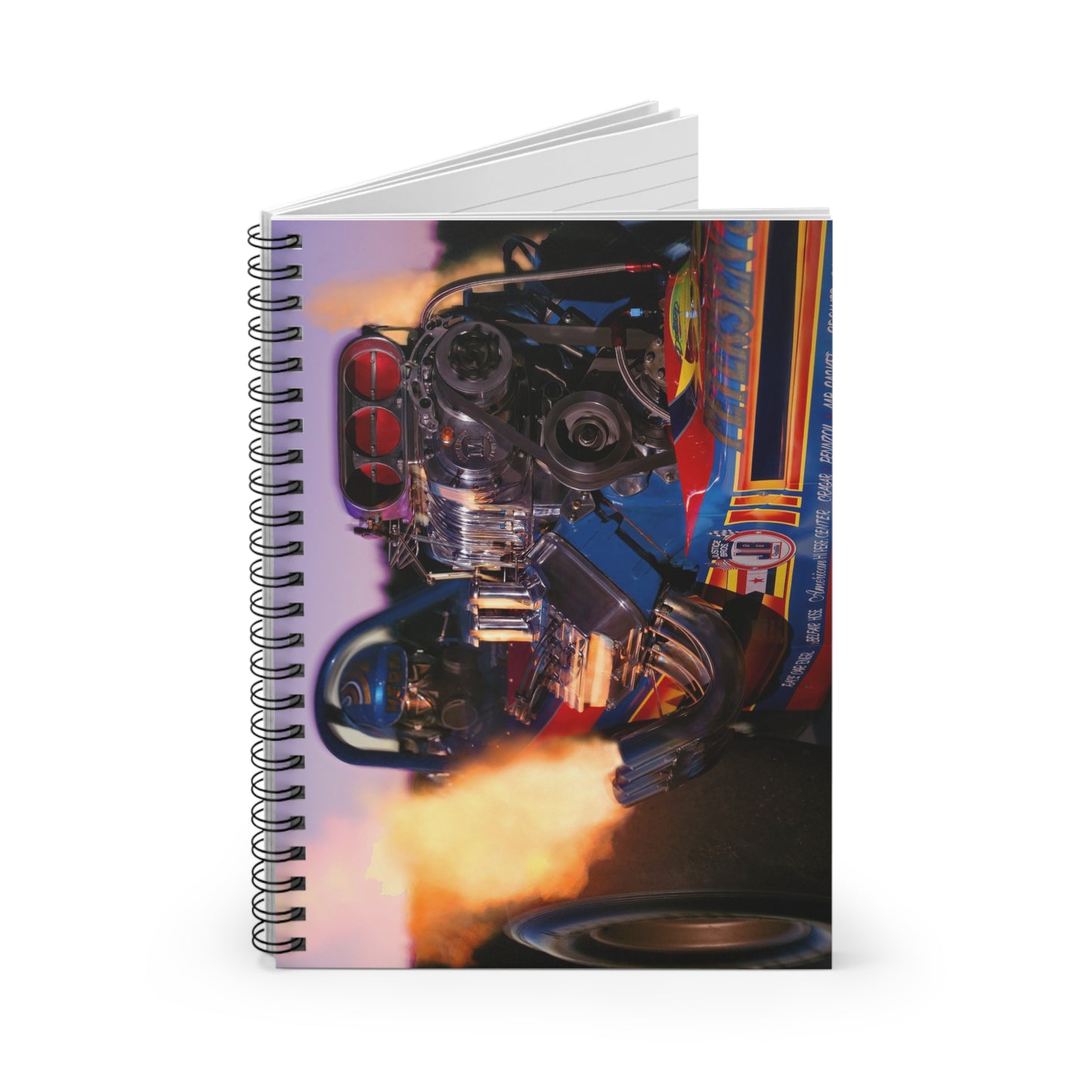 Dragster Spiral Notebook - Ruled Line