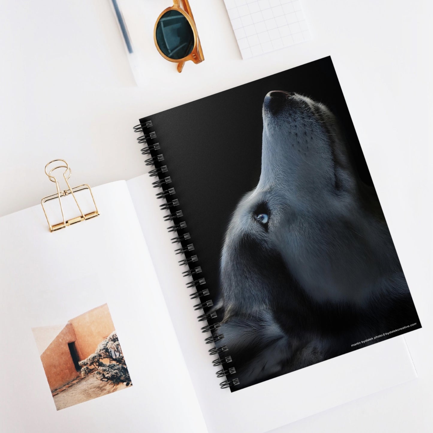 Husky Gaze Spiral Notebook - Ruled Line