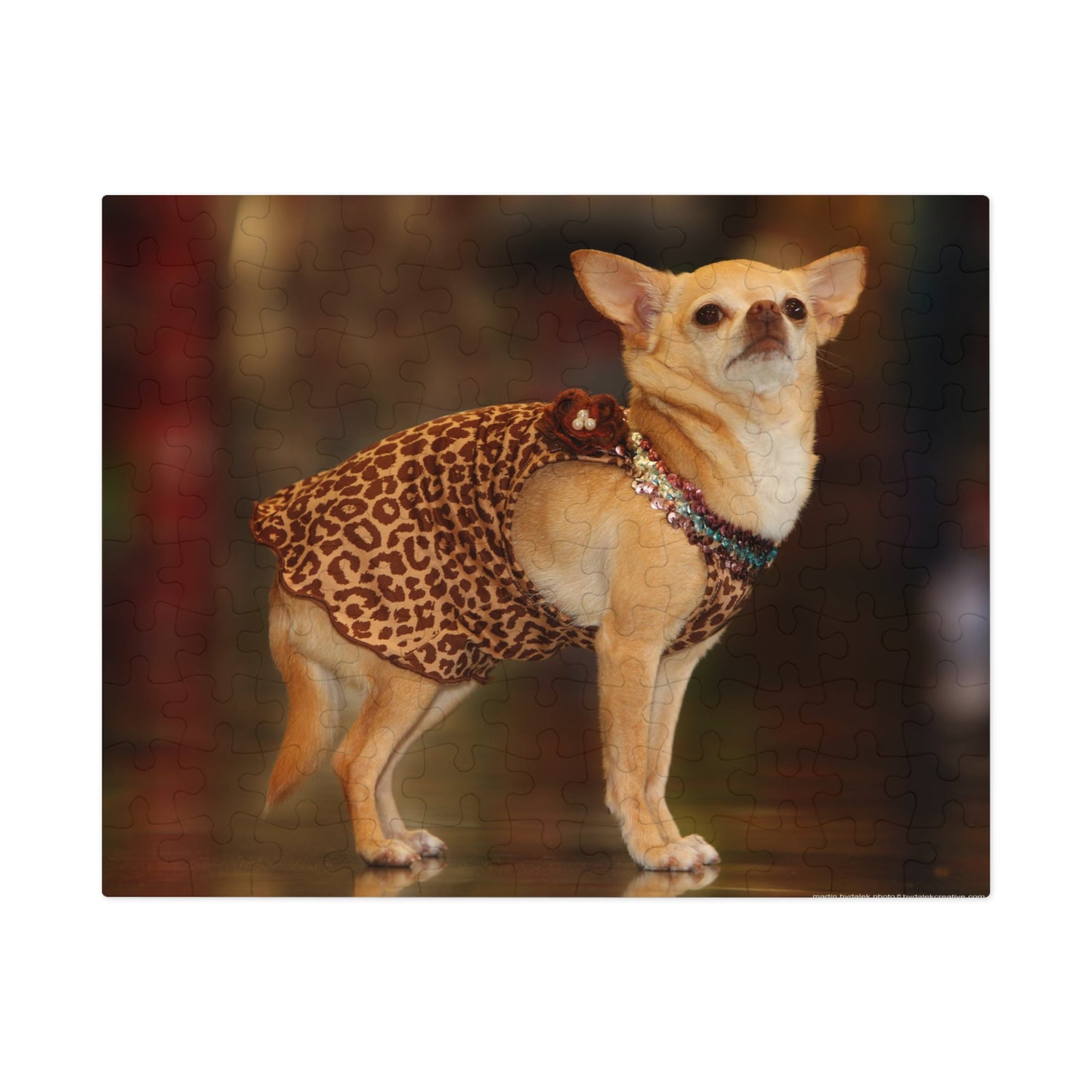 Chic Chihuahua Jigsaw Puzzle (30, 110, 252, 500,1000-Piece)