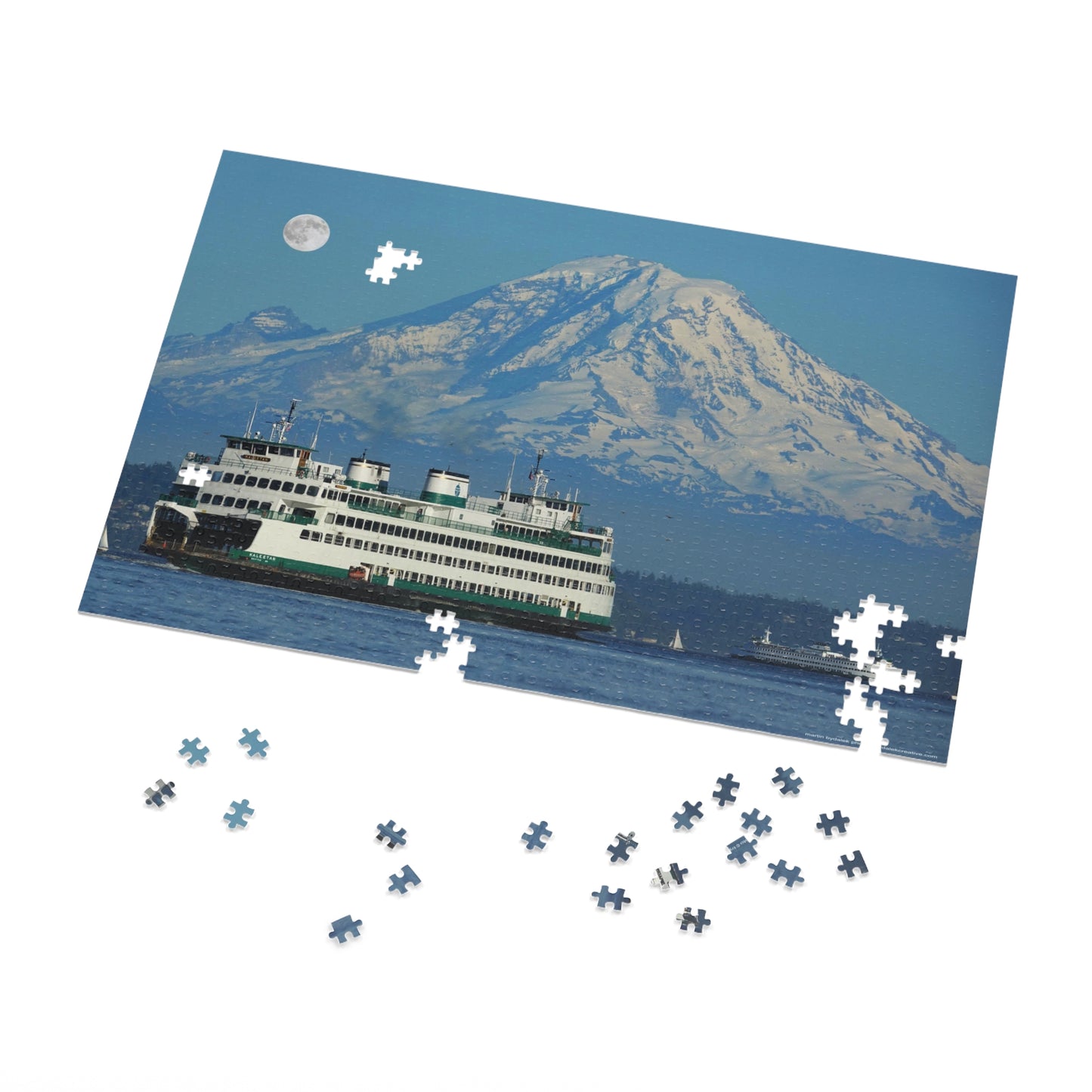 Maritime Marvel and Majestic Peak Jigsaw Puzzle (30, 110, 252, 500,1000-Piece)