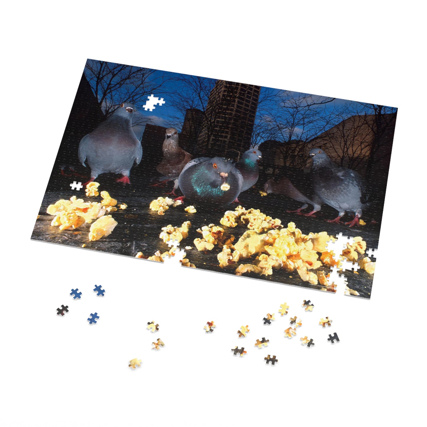 Pigeon Picnic Jigsaw Puzzle (30, 110, 252, 500,1000-Piece)