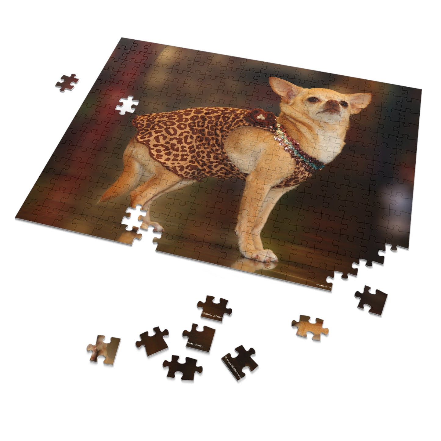 Chic Chihuahua Jigsaw Puzzle (30, 110, 252, 500,1000-Piece)