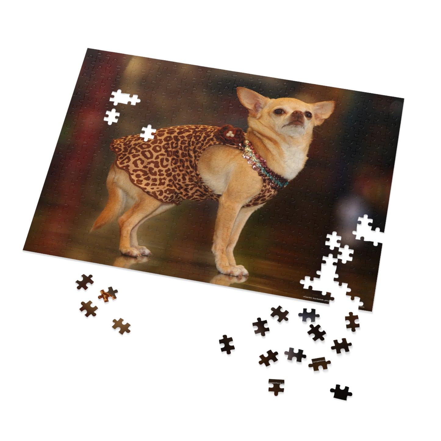 Chic Chihuahua Jigsaw Puzzle (30, 110, 252, 500,1000-Piece)