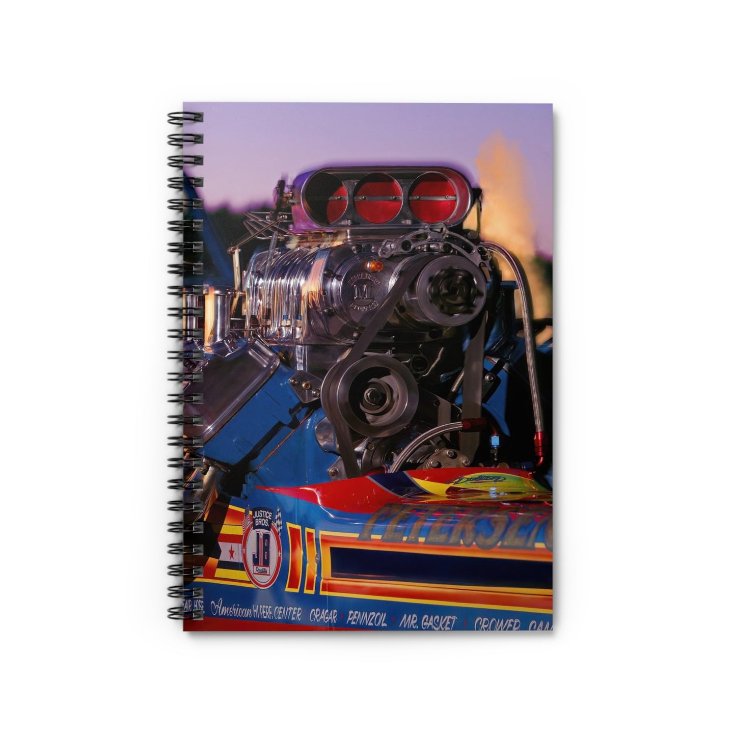 Dragster Spiral Notebook - Ruled Line