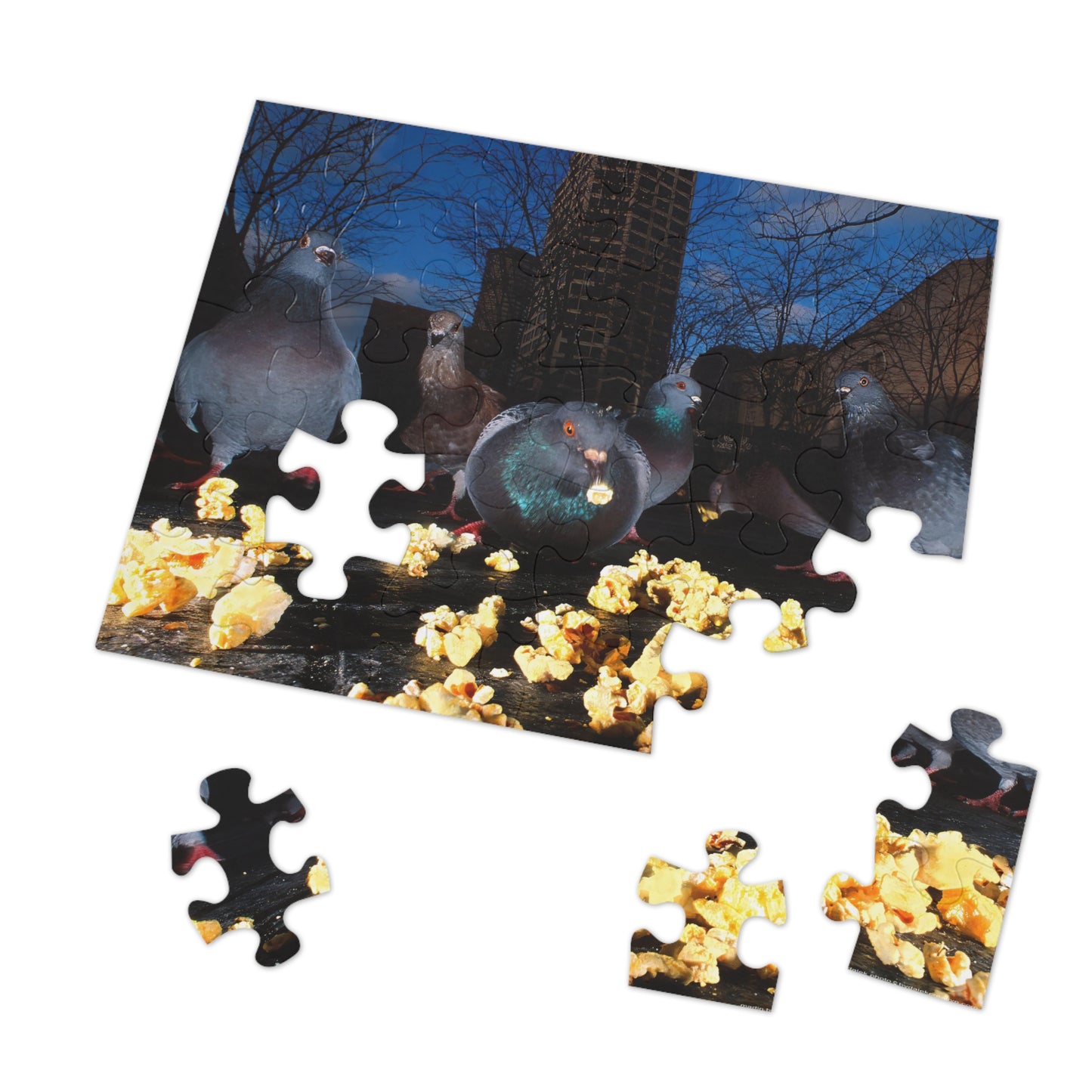 Pigeon Picnic Jigsaw Puzzle (30, 110, 252, 500,1000-Piece)