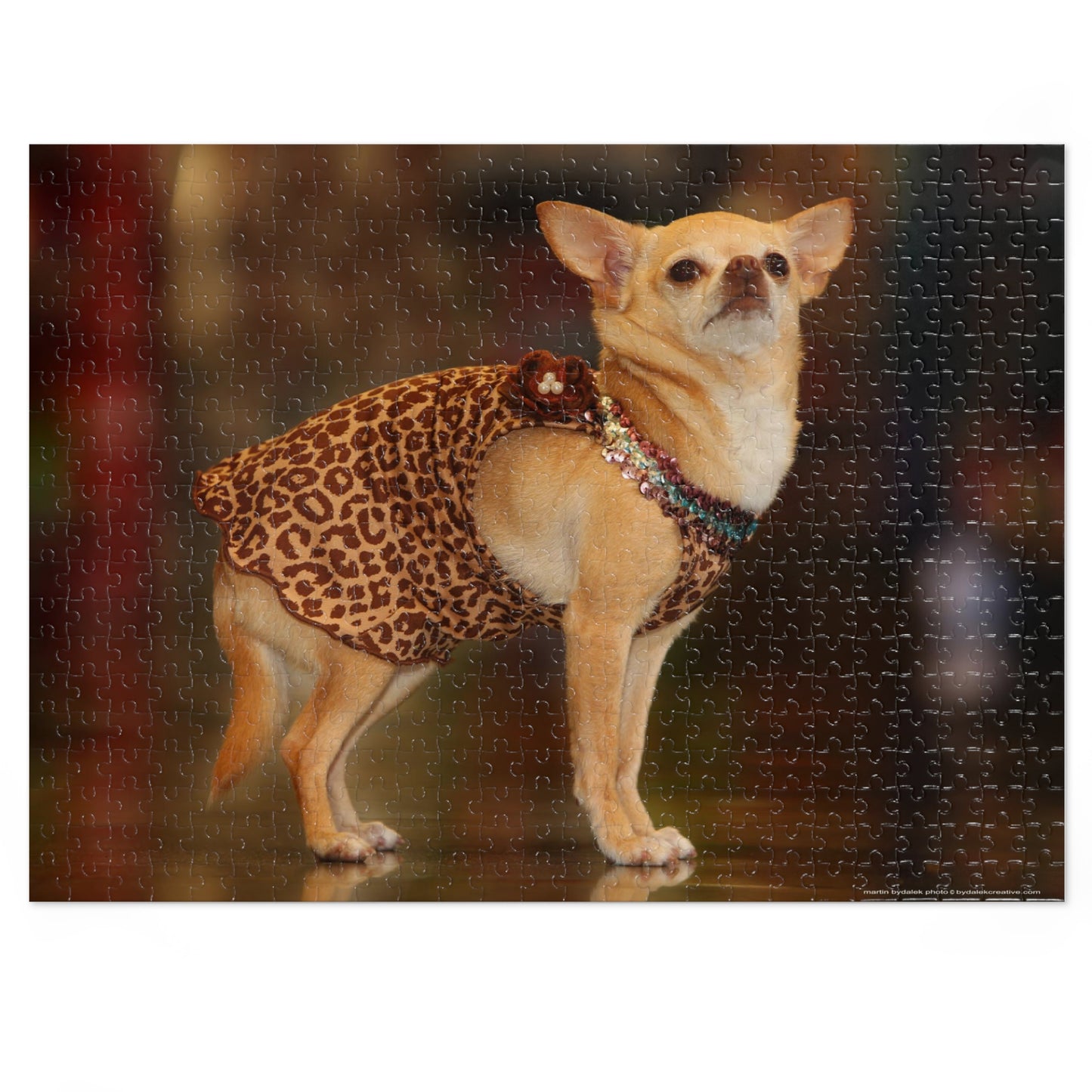 Chic Chihuahua Jigsaw Puzzle (30, 110, 252, 500,1000-Piece)