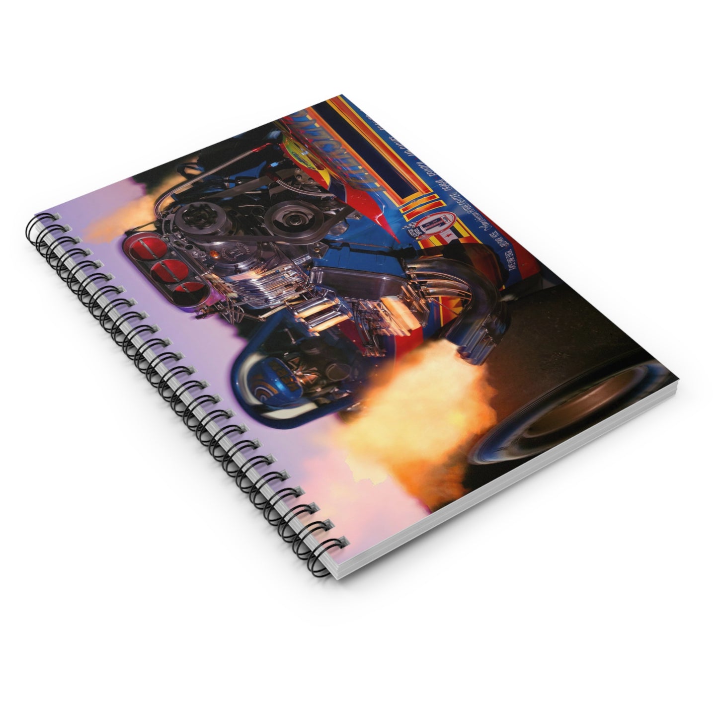 Dragster Spiral Notebook - Ruled Line