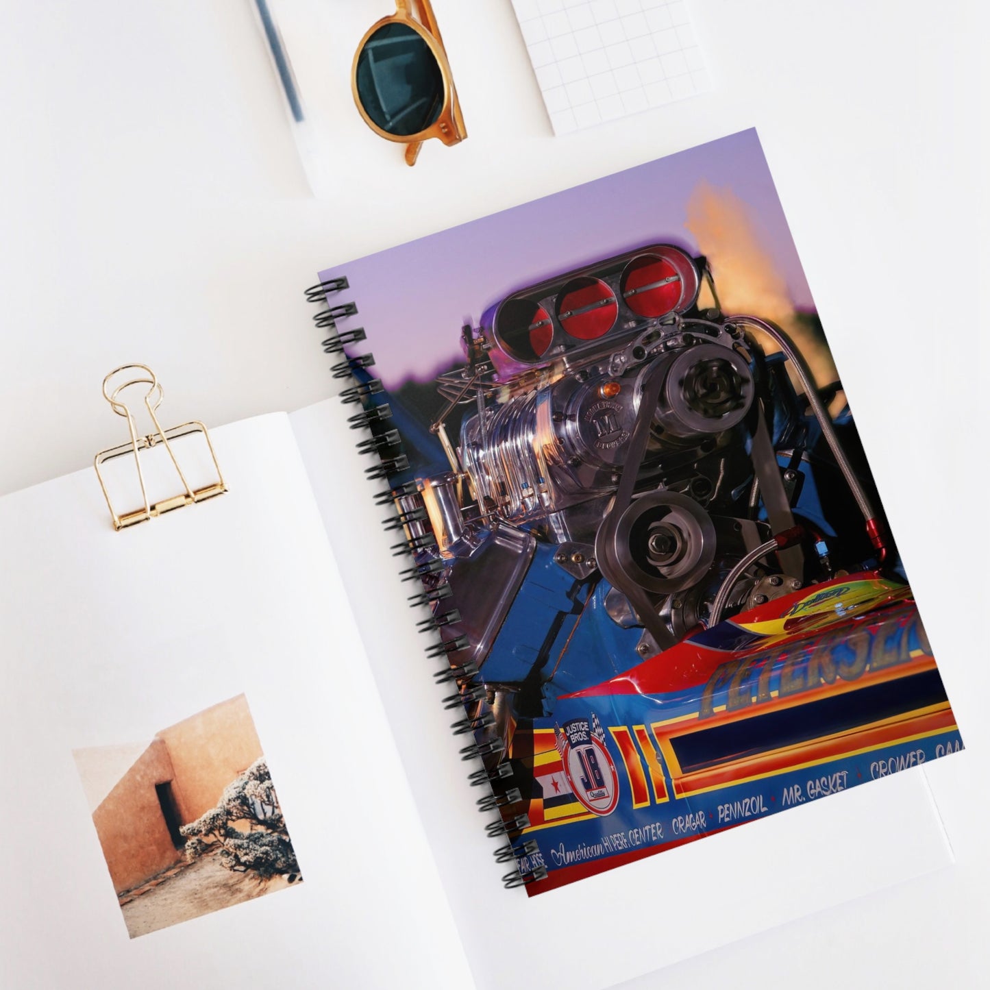 Dragster Spiral Notebook - Ruled Line