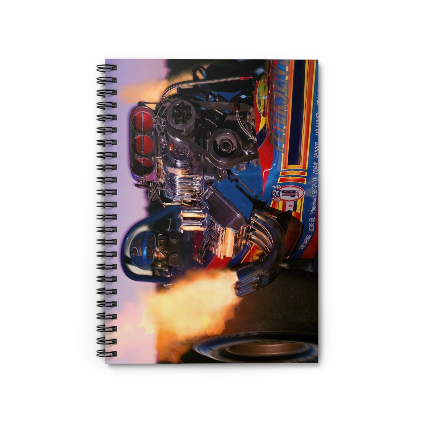 Dragster Spiral Notebook - Ruled Line